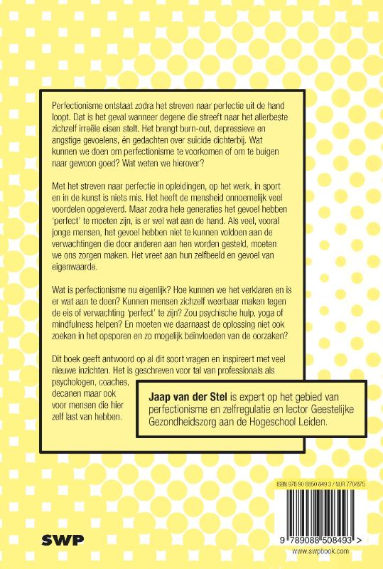Achterkant van Perfectionisme