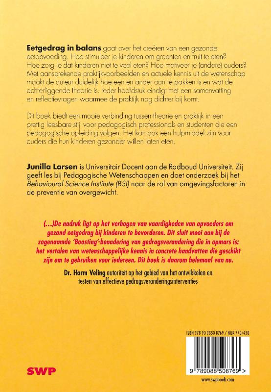 Achterkant van Eetgedrag in balans