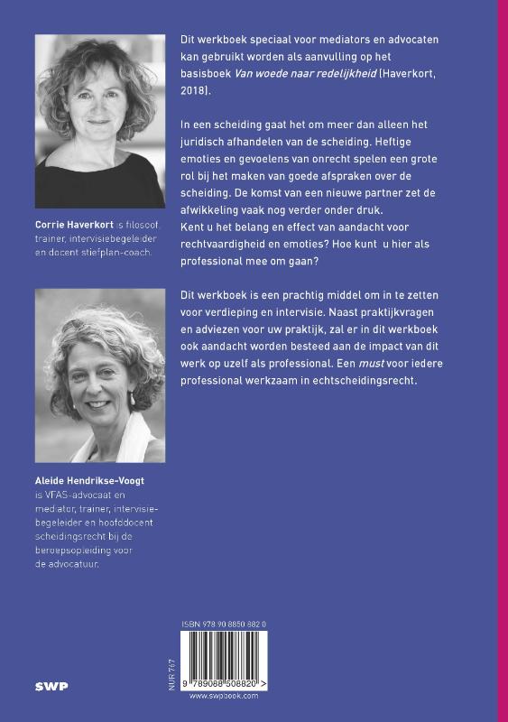 Achterkant van Werkboek van woede naar redelijkheid: voor advocaten en mediators