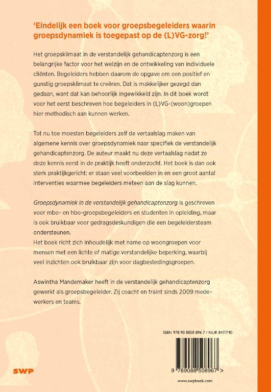 Achterkant van Groepsdynamiek in de verstandelijk gehandicaptenzorg