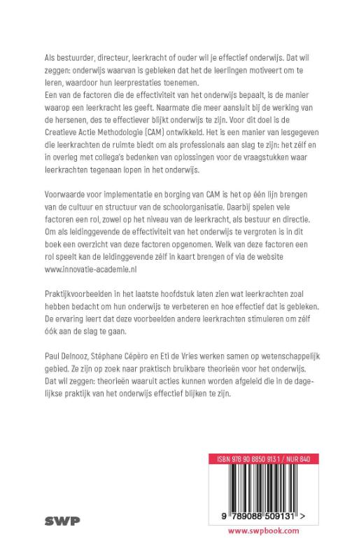 Achterkant van Beter presteren op school