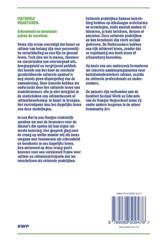 Achterkant van Culturele praktijken