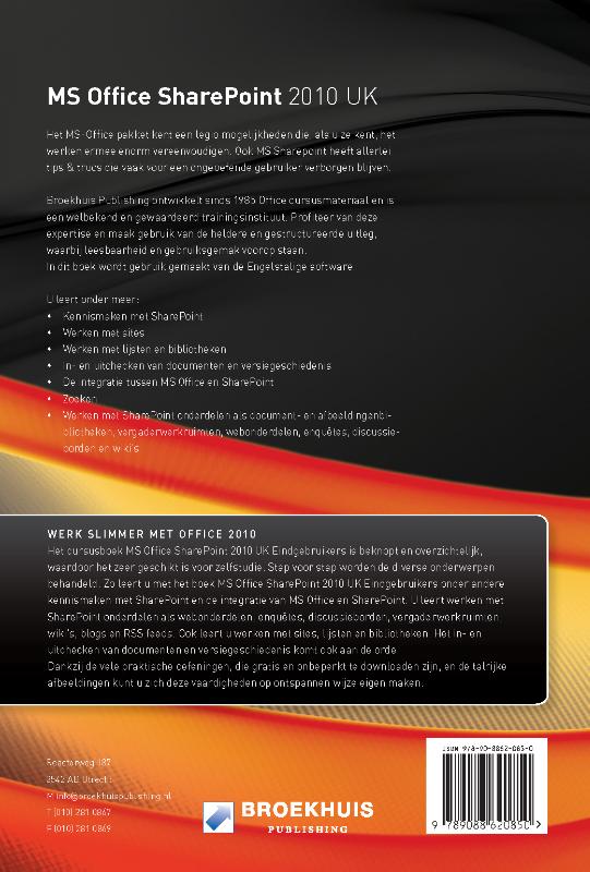 Achterkant van SharePoint 2010 voor eindgebruikers UK