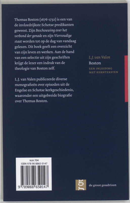 Achterkant van Thomas Boston