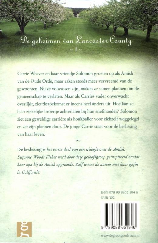 Achterkant van De beslissing