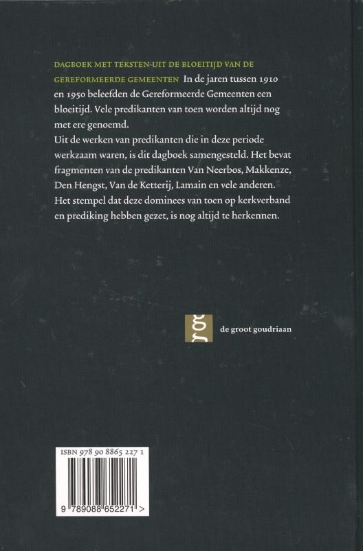 Achterkant van In de voorhoven des Heeren