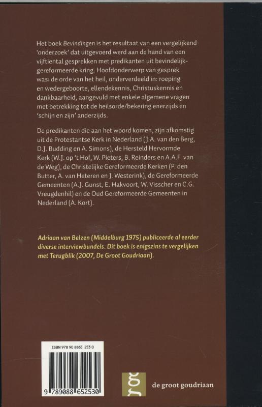 Achterkant van Bevindingen