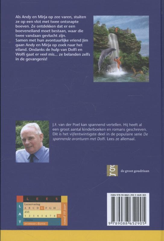 Achterkant van Dolfi, Wolfi en het boeveneiland