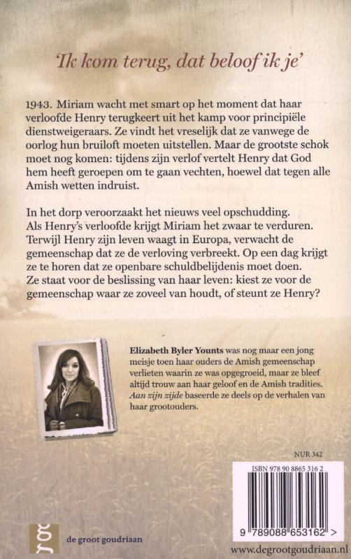Achterkant van Aan zijn zijde