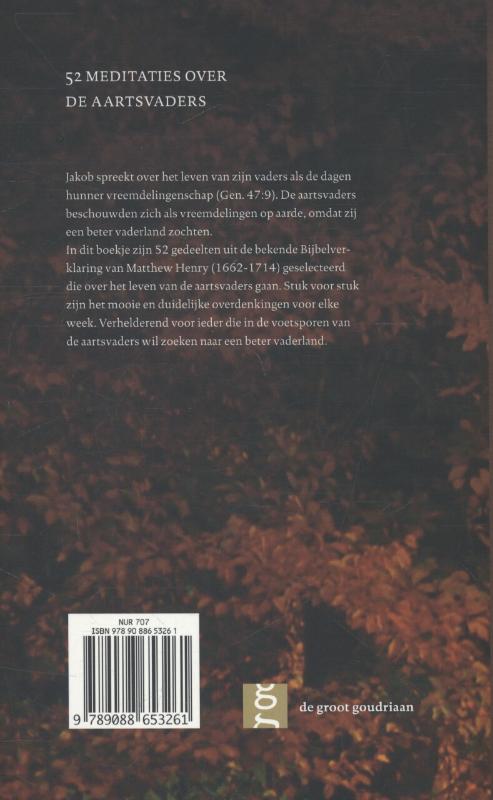 Achterkant van Dagen van vreemdelingschap