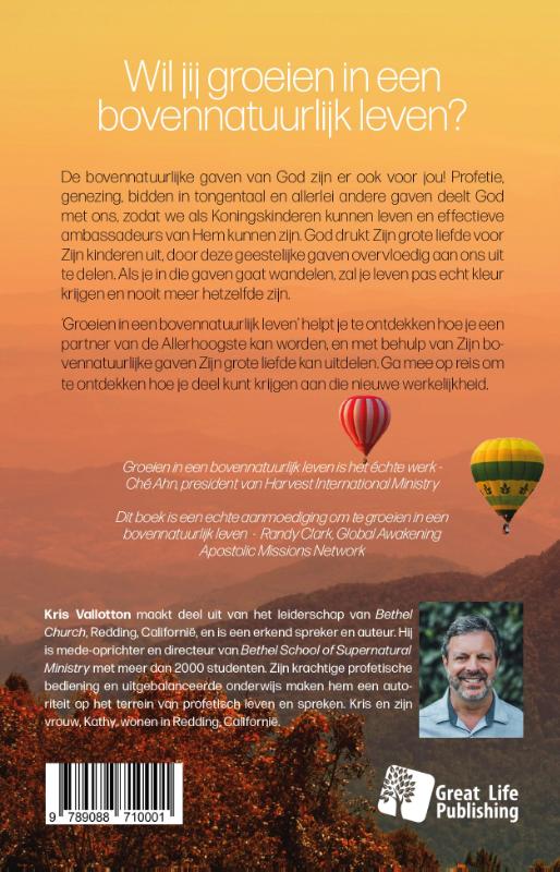 Achterkant van Groeien in een bovennatuurlijk leven