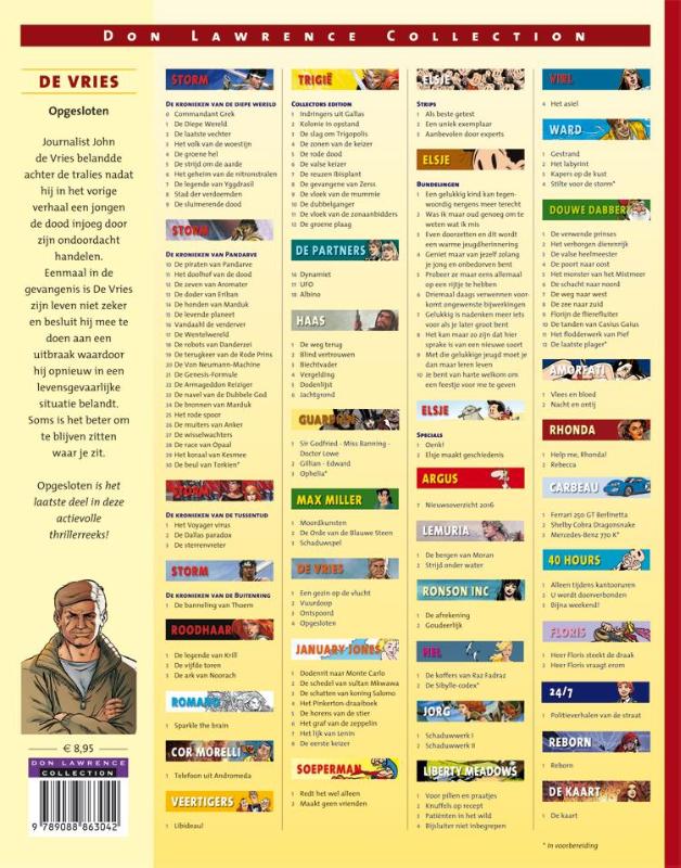Achterkant van Opgesloten