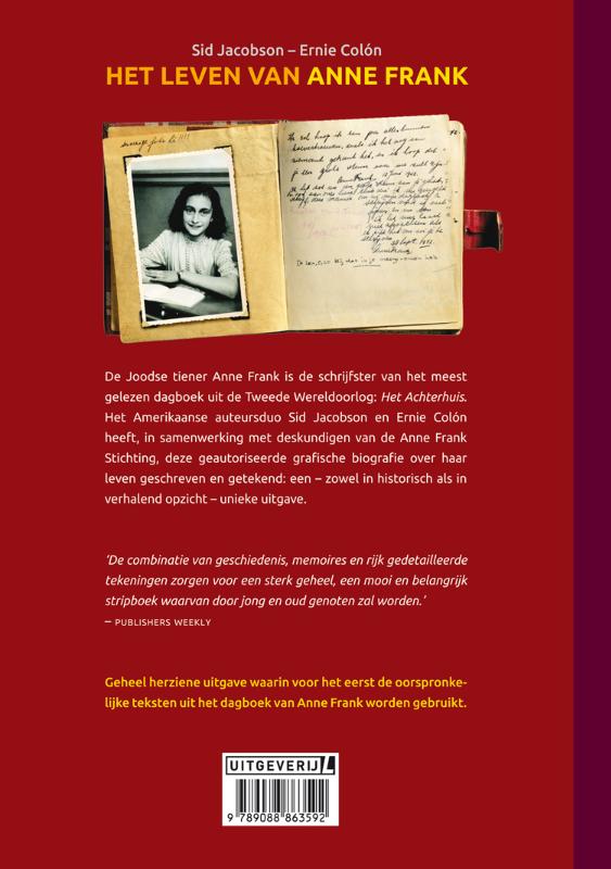 Achterkant van Het leven van Anne Frank