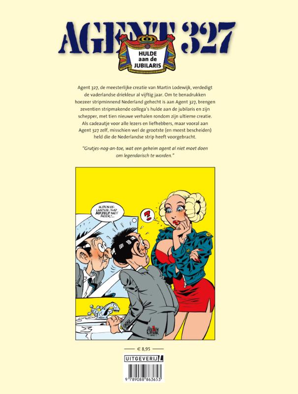Achterkant van Hulde aan de jubilaris