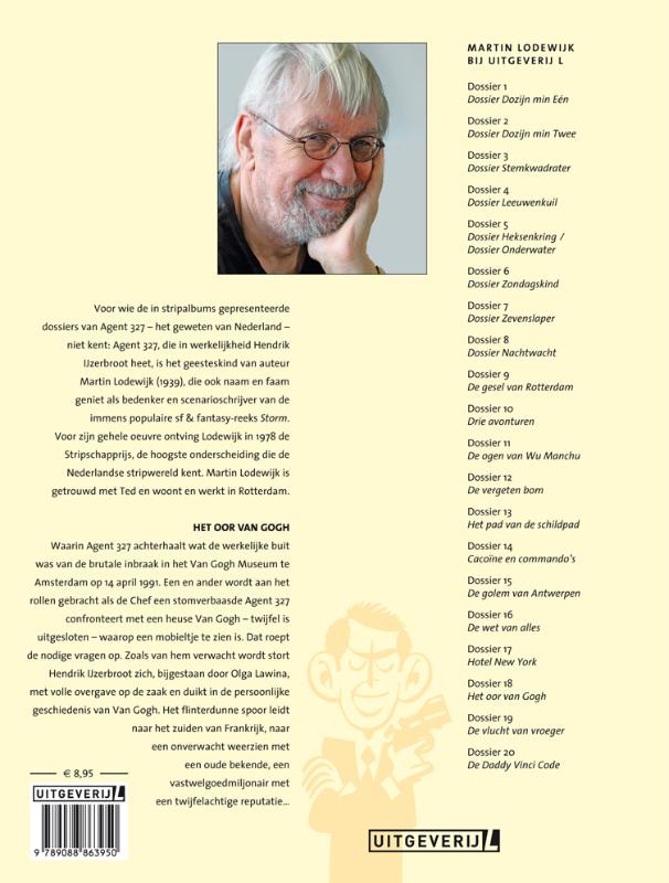Achterkant van Agent 327 dossier 18 • Het oor Van Gogh