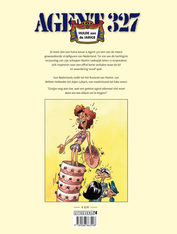 Achterkant van Hulde aan de jarige