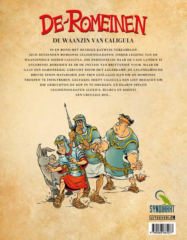 Achterkant van De waanzin van Caligula