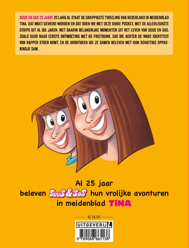 Achterkant van Het leukste van 25 jaar Suus & Sas
