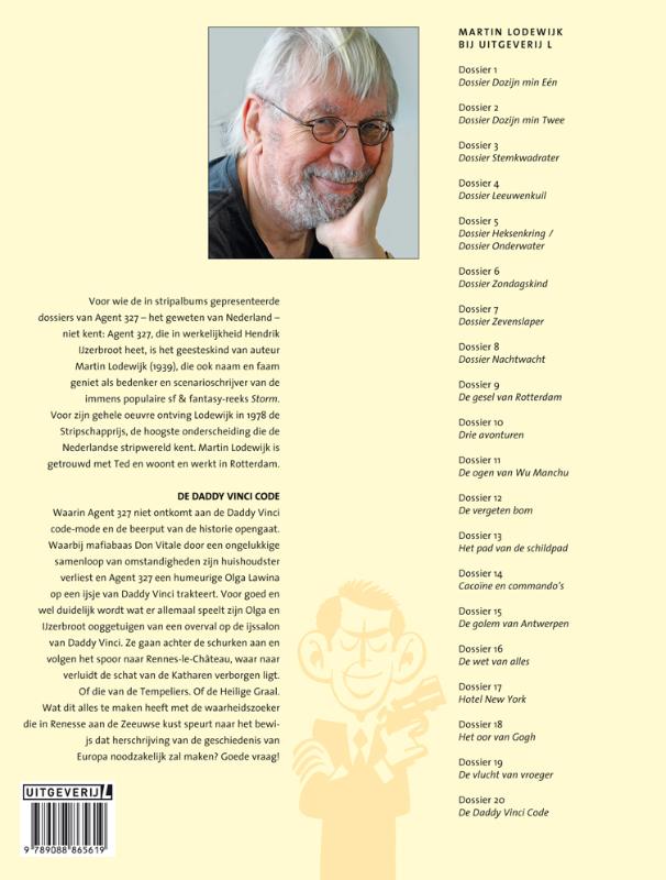 Achterkant van Dossier De Daddy Vinci code