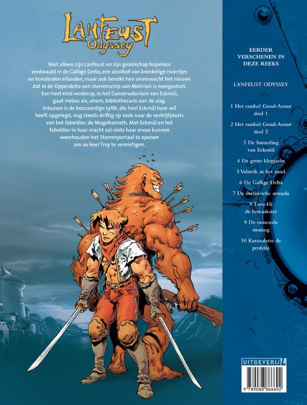 Achterkant van Lanfeust Odyssey