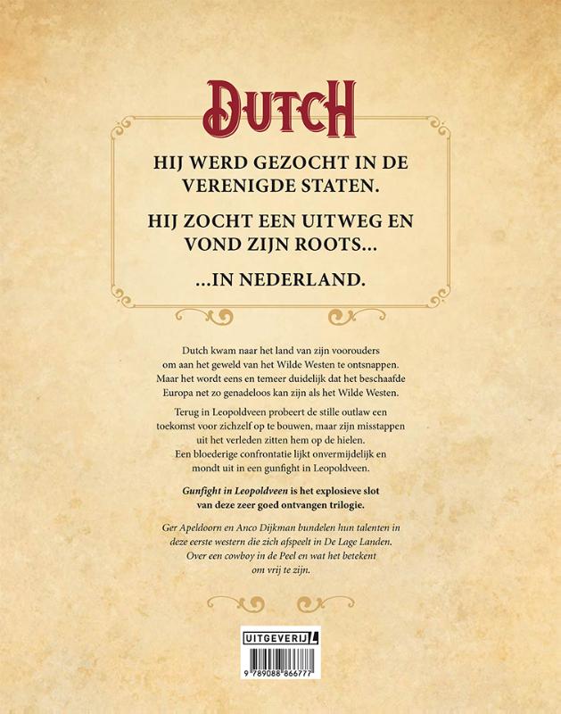 Achterkant van Gunfight in Leopoldveen