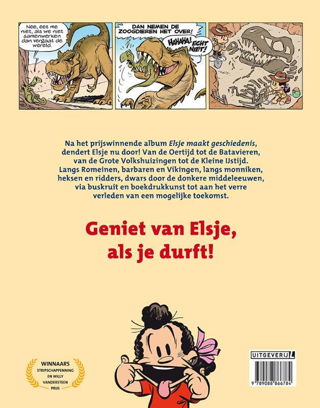 Achterkant van Elsje Dendert door geschiedenis