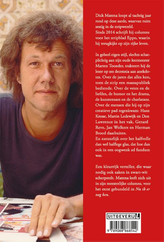 Achterkant van Nu ik er nog ben
