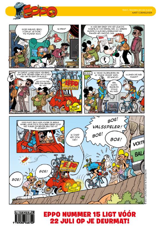 Achterkant van Eppo Stripblad nummer 14 - 2023