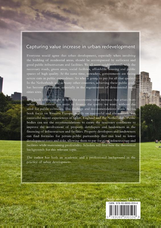 Achterkant van Capturing value increase in urban redevelopment