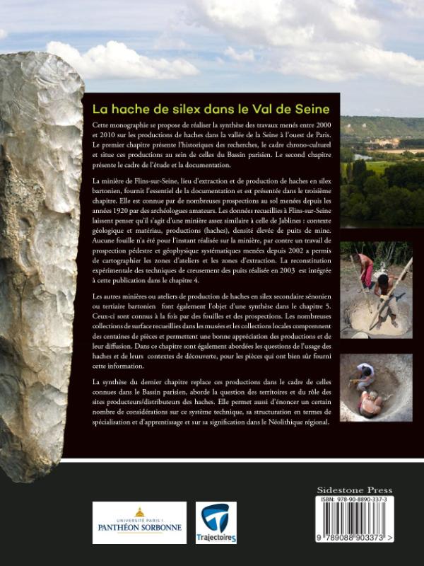 Achterkant van La hache de silex dans le Val de Seine