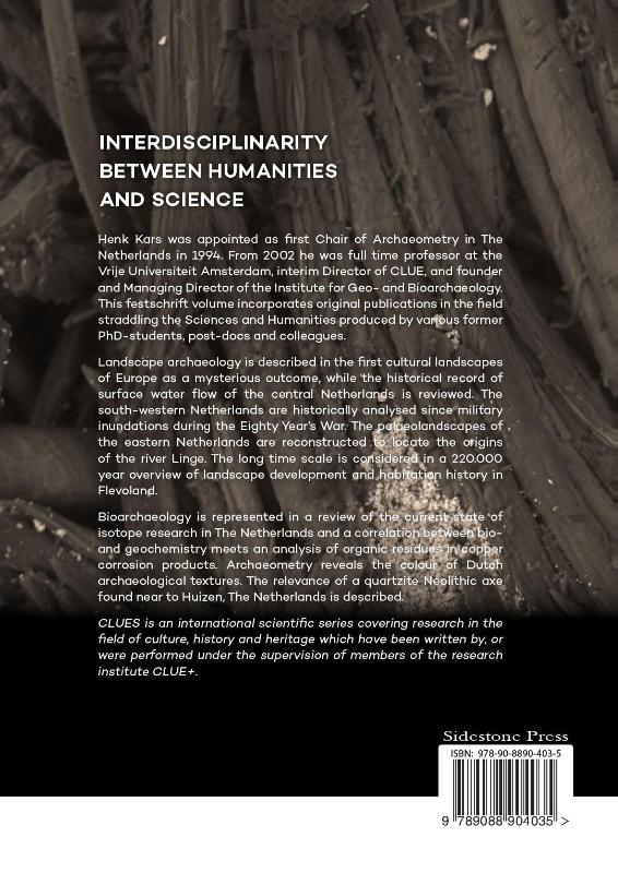 Achterkant van Interdisciplinarity between Humanities and Science