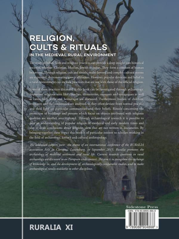 Achterkant van Religion, cults & rituals in the medieval rural environment