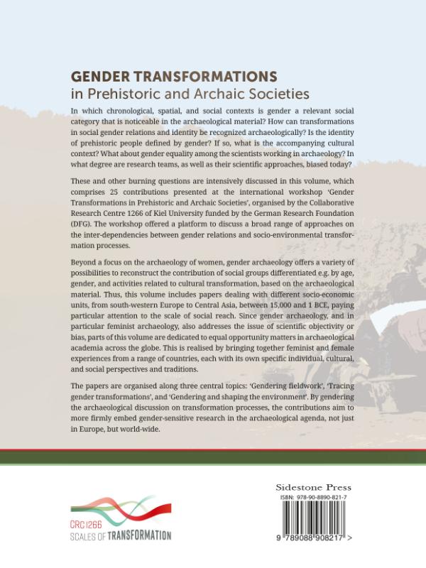 Achterkant van Gender Transformations in Prehistoric and Archaic Societies