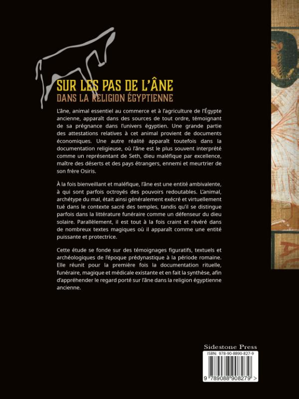 Achterkant van Sur les pas de l’âne dans la religion égyptienne