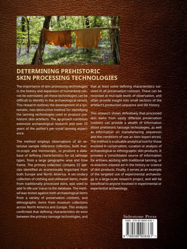 Achterkant van Determining Prehistoric Skin Processing Technologies