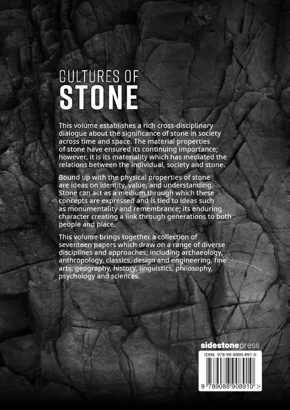 Achterkant van Cultures of Stone