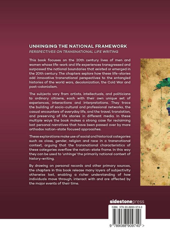 Achterkant van Unhinging the National Framework