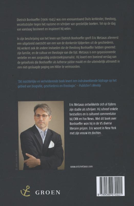 Achterkant van Dietrich Bonhoeffer