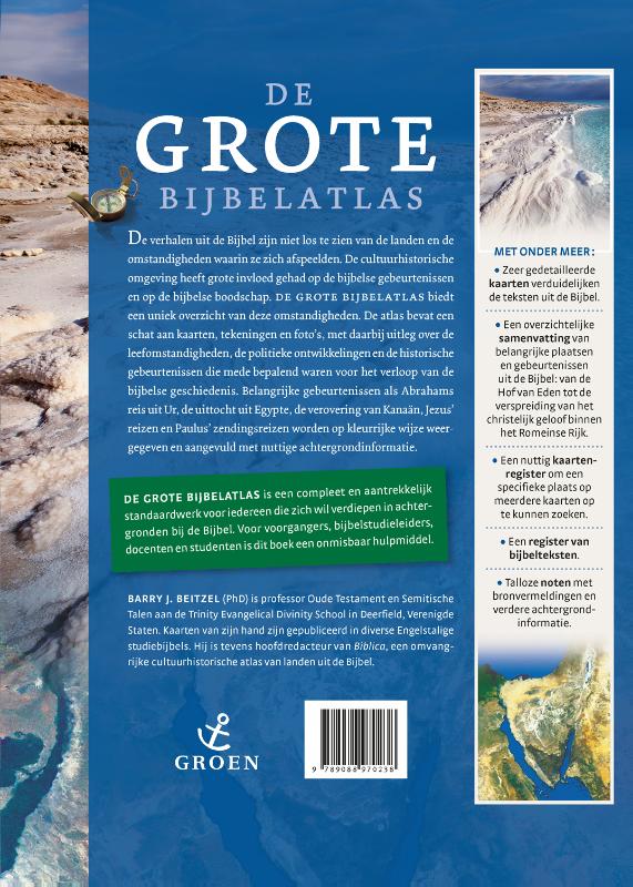 Achterkant van De grote Bijbelatlas