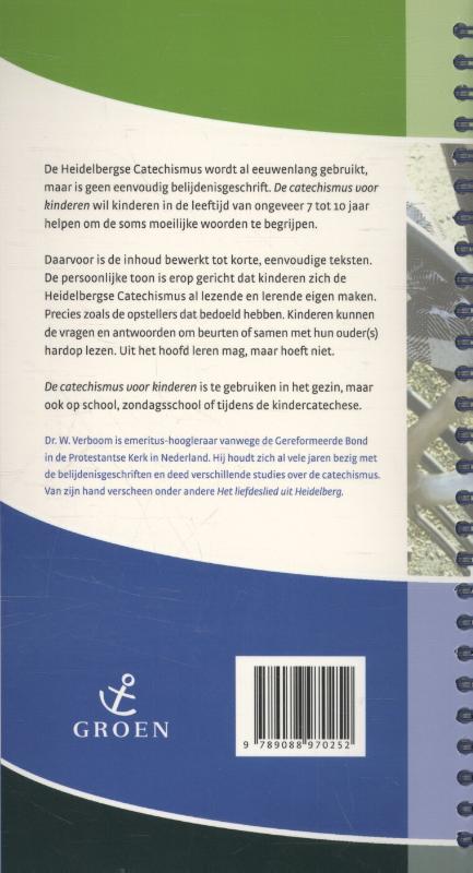 Achterkant van De catechismus voor kinderen