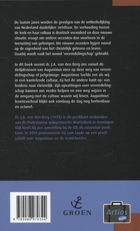 Achterkant van Reizen met Augustinus