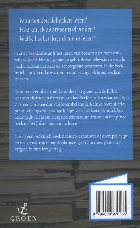 Achterkant van Lees!