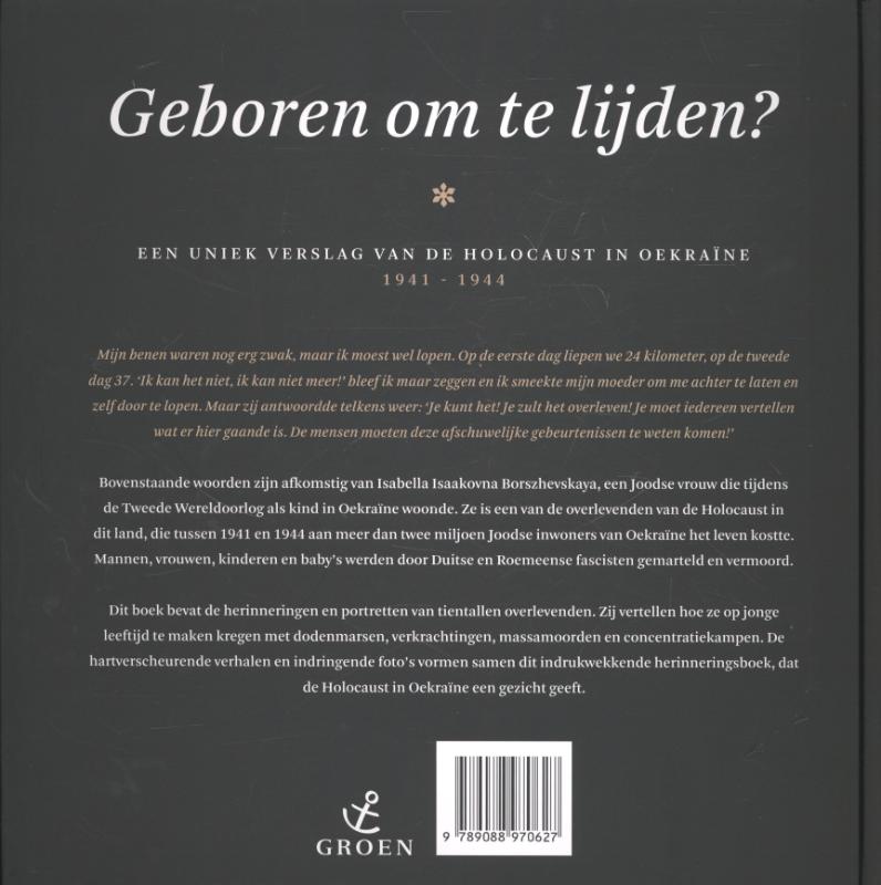 Achterkant van Geboren om te lijden?