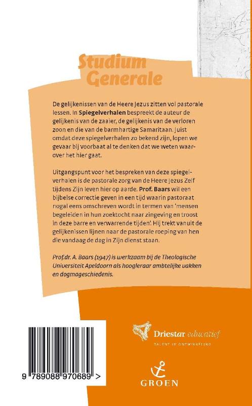 Achterkant van Spiegelverhalen