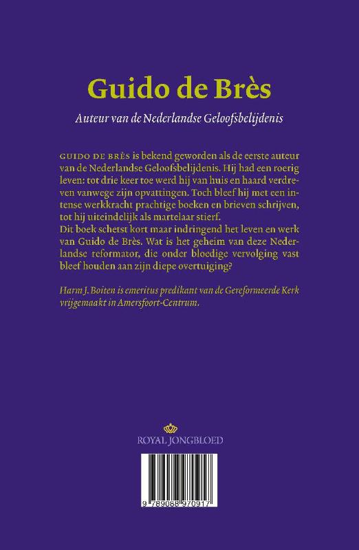 Achterkant van Guido de Bres