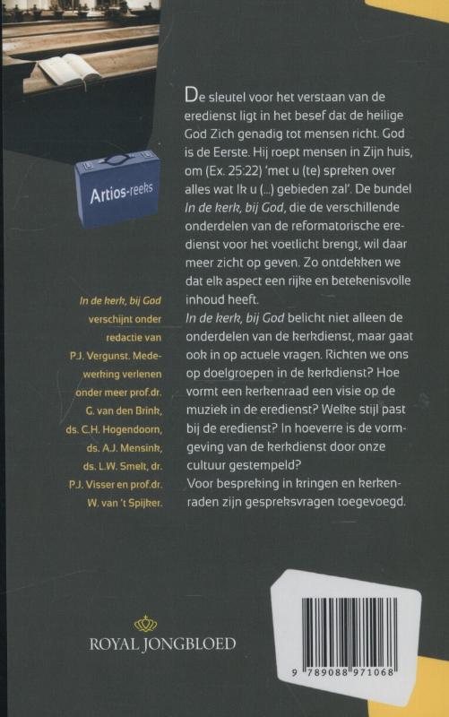 Achterkant van In de kerk, bij God
