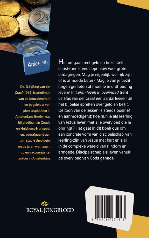 Achterkant van Leren leven in overvloed