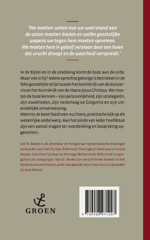 Achterkant van Weersta de boze!