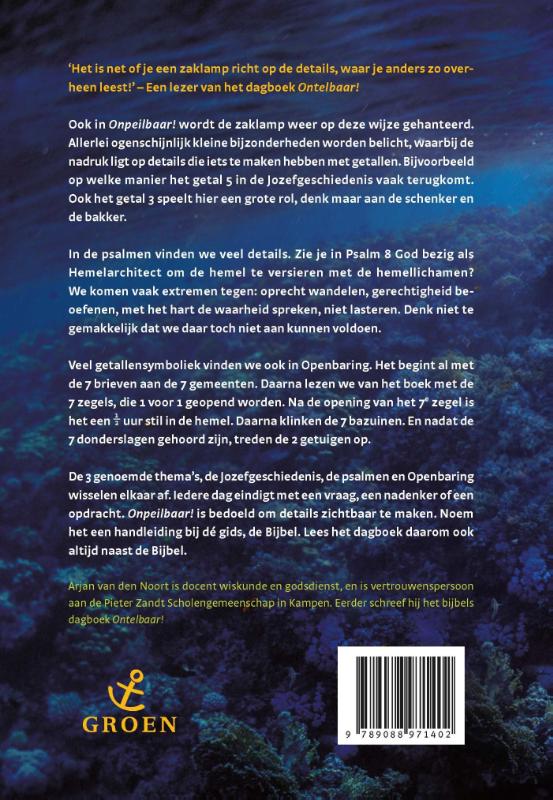 Achterkant van Onpeilbaar!