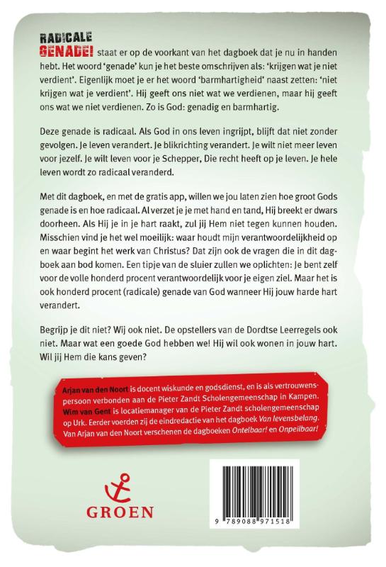 Achterkant van Radicale genade!
